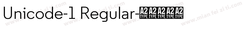 Unicode-1 Regular字体转换